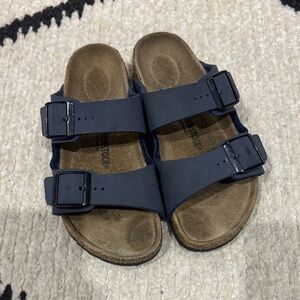 Birkenstock Dark Blue Double-Strap Sandals kids 33 (2-2.5US)